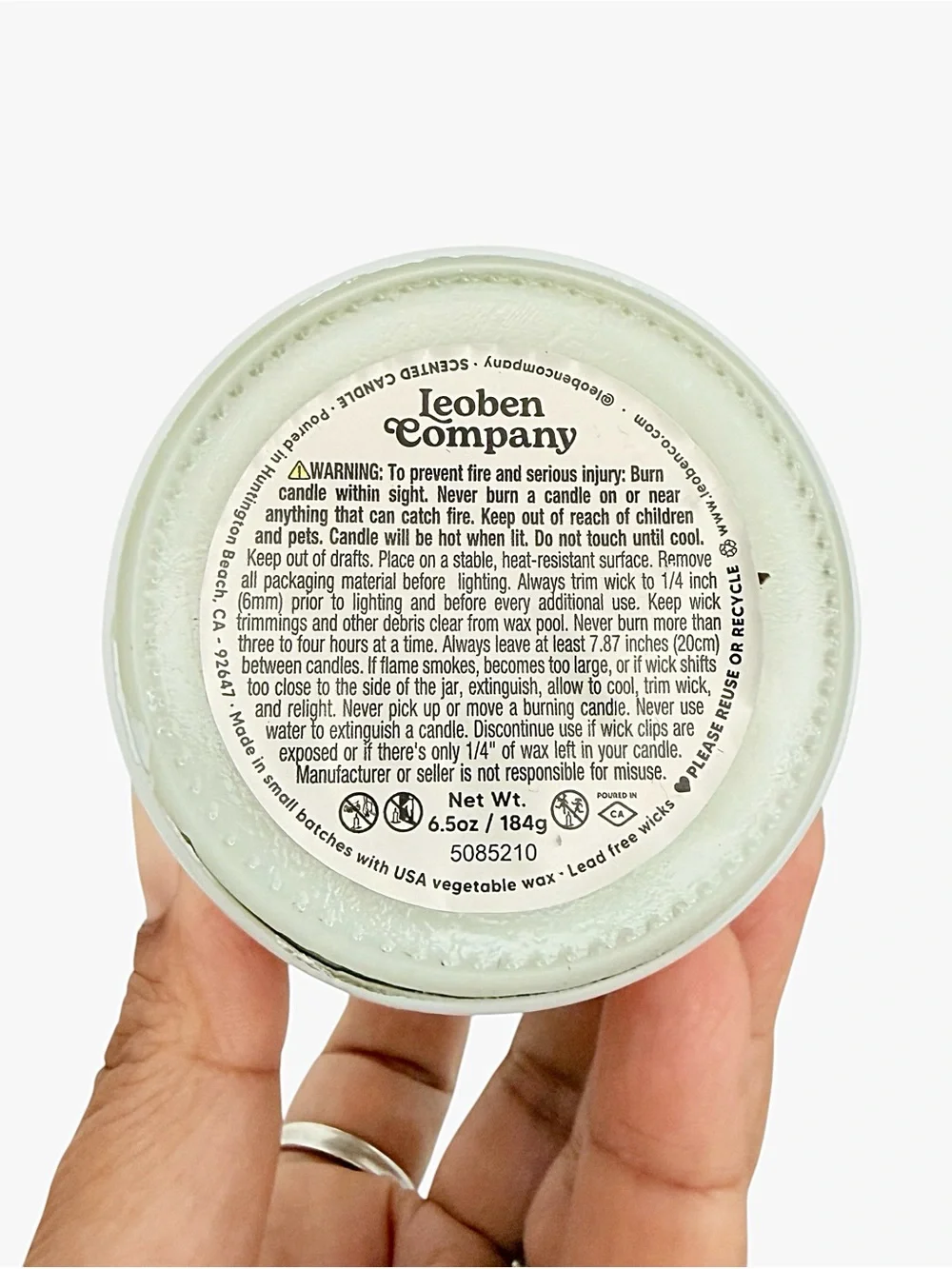 Leoben Company Touching Grass Dune Grass Scented Soy Candle - Green